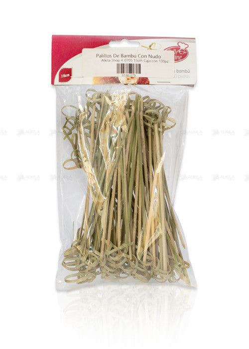 Palillos De Bambú con Nudo (15 cm) - Alkila Shop