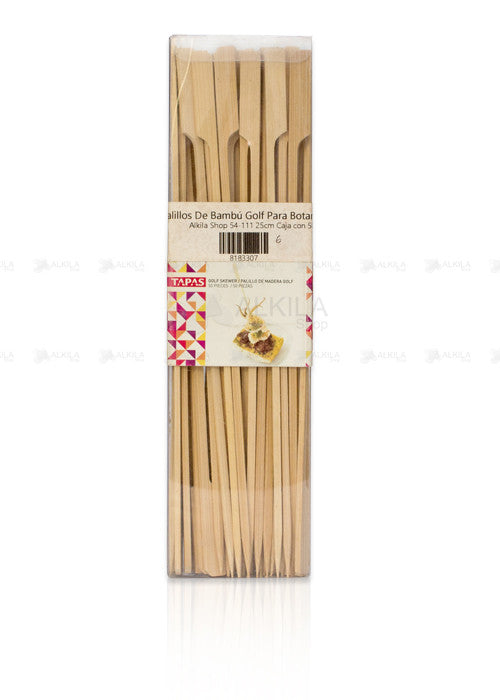 Palillos De Bambú Golf Para Botanas (25 cm) - Alkila Shop - 1