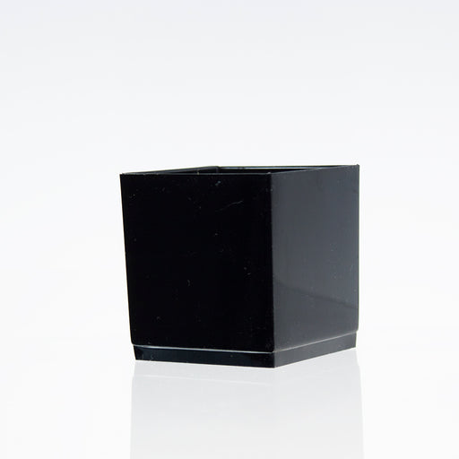 Vaso Cubo Negro (5x5cm) (10 pzas)