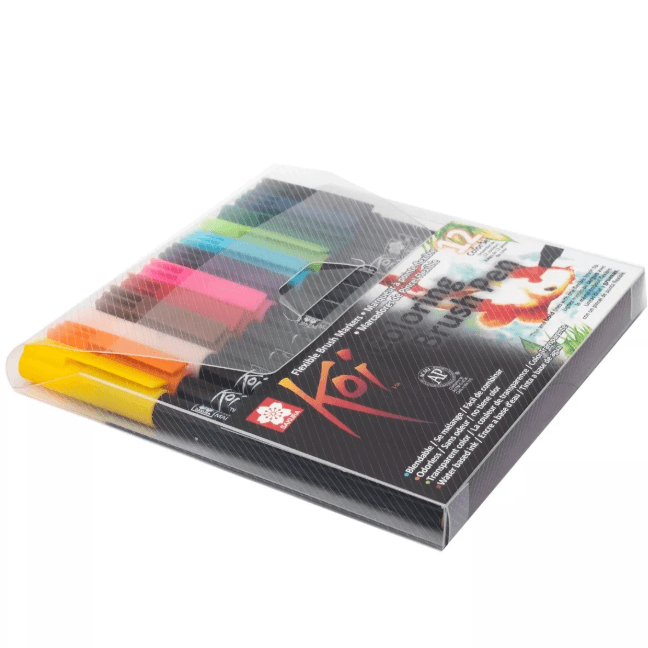 Marcadores Pinceles Flexible Colores Brush 12 P Sakura 