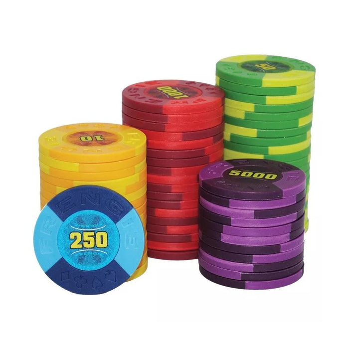 Fichas 100 Fichas Profesionales Casino Poker Estuche Pasta