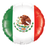 Globo Cactus y Globo Bandera de México 45cm  Metálico Qualatex (2Pz)