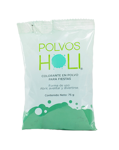 Polvos Holi Original Verde Esmeralda Bolsa 75gr