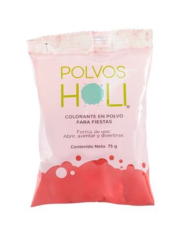 Polvos Holi Original Rojo Bolsa 75gr