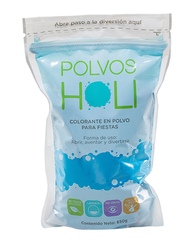 Polvos Holi Original Azul Maxibolsa 650gr