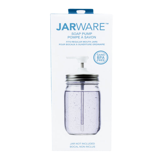 Accesorio Dispensador para Jabón Blanco Mason Jar JARWARE
