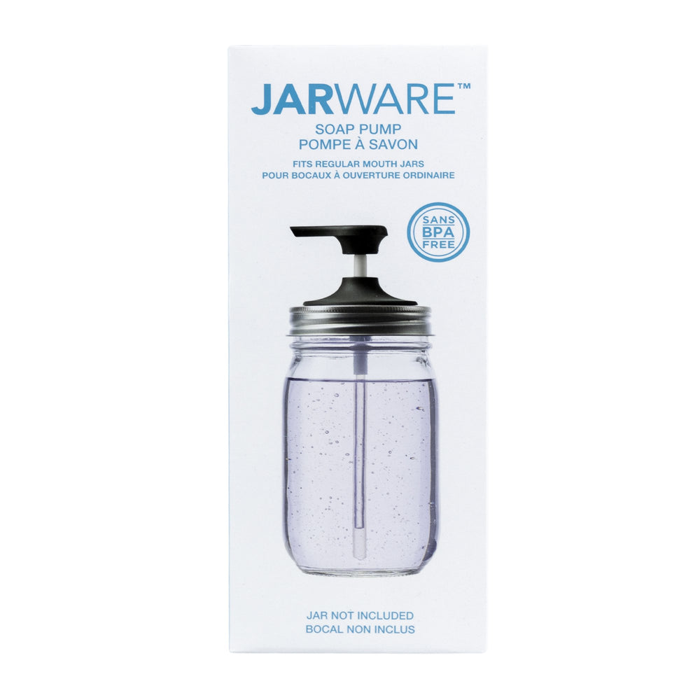 Accesorio Dispensador para Jabón Negro Mason Jar JARWARE