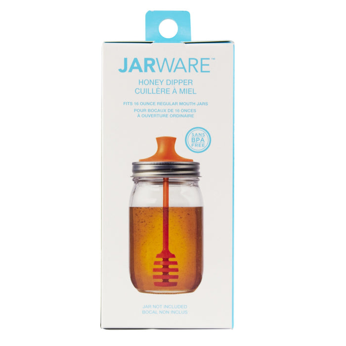 Accesorio Utensilio Recoge Miel para Mason Jar boca regular Naranja JARWARE