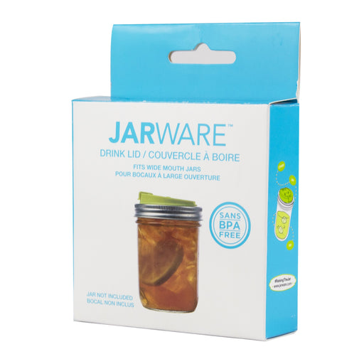 Accesorio Tapa para Bebidas para Mason Jar boca ancha Verde JARWARE