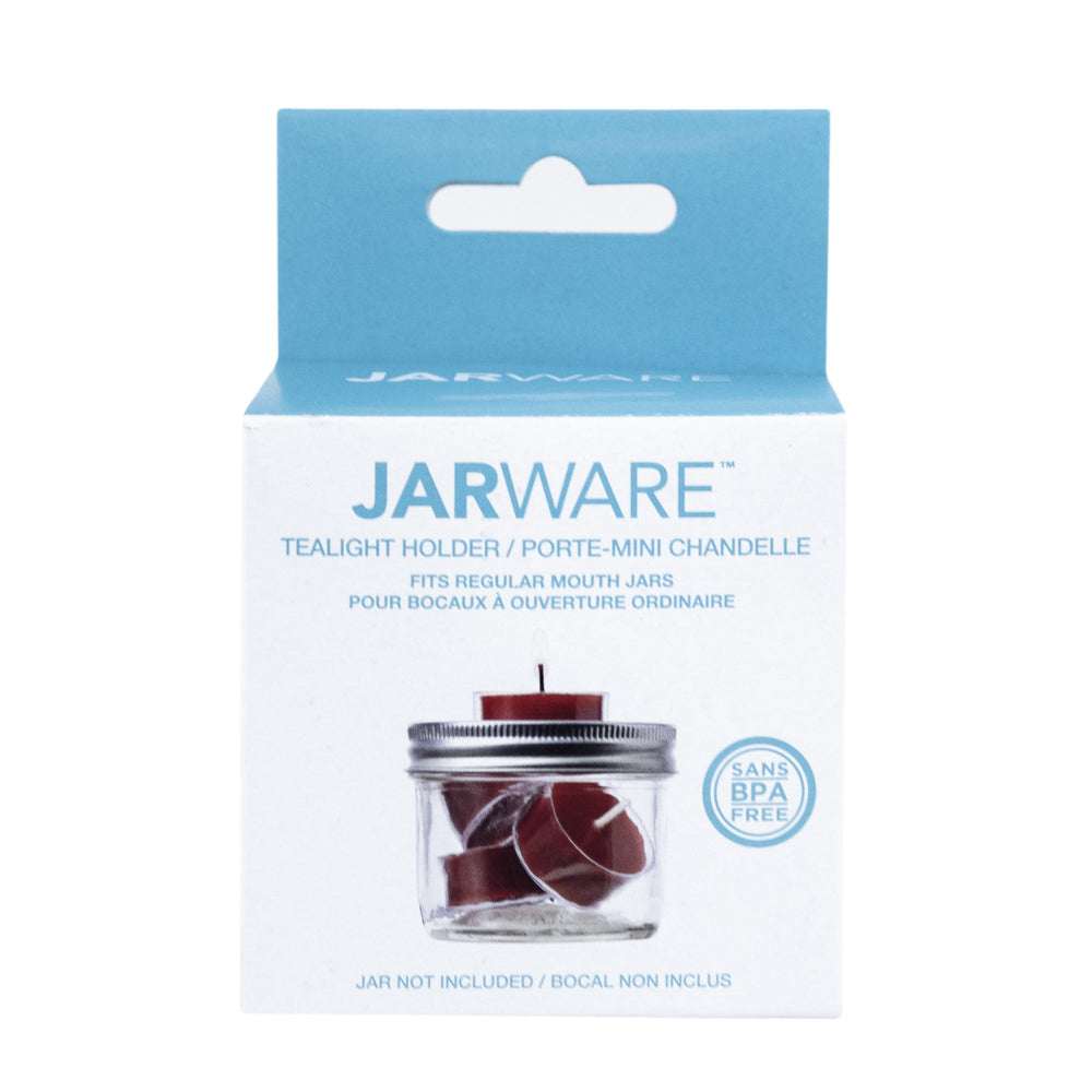 Accesorio tipo Recipiente para velas para Mason Jars boca regular JARWARE
