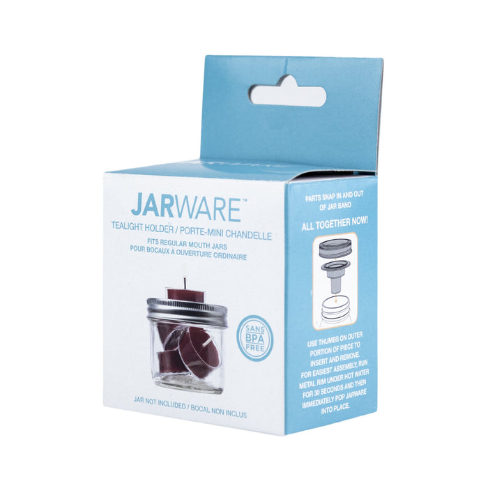 Accesorio tipo Recipiente para velas para Mason Jars boca regular JARWARE